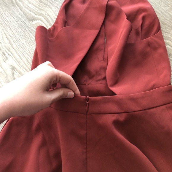 C/ MEO Collective | Maroon Halter Dress - Picture 12 of 12